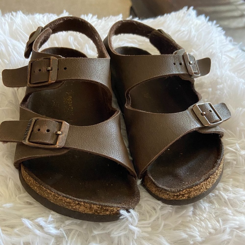 Kids Birkenstock Sandals- Roma Brown